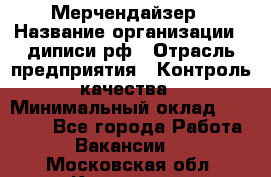 Мерчендайзер › Название организации ­ диписи.рф › Отрасль предприятия ­ Контроль качества › Минимальный оклад ­ 20 000 - Все города Работа » Вакансии   . Московская обл.,Климовск г.